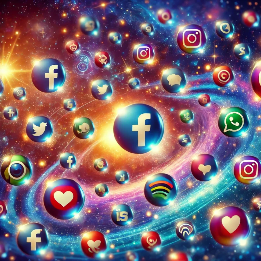 Social Media Platform logos in the universe